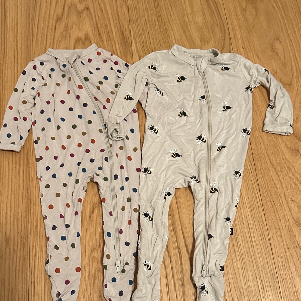 Kyte Baby zippered footie set size 3-6mo
